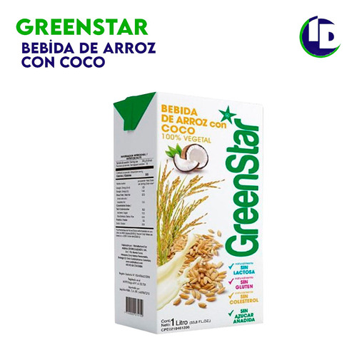 Greenstar Bebida De Arroz Y Coco 1 Litro Bulto 12 Unidades