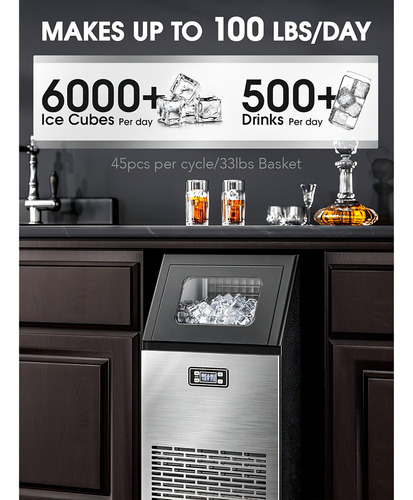 Joy Pebble Ice Maker, Máquina De Fabricación De Hielo Comerc