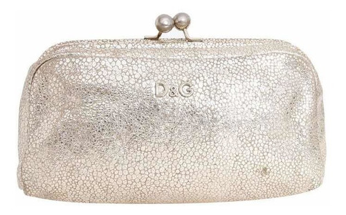 Clutch Mini Bolsa Dolce & Gabbana Original Piel Dorado