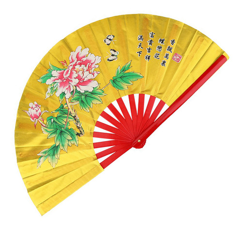 Tai Chi Martial Arts Kung Fu Bamboo Seda Fan Derecha Danza