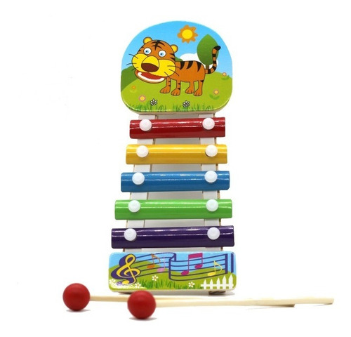 Xilofono Marimba Pequeña Juguete Niños Musical Madera Sz-095