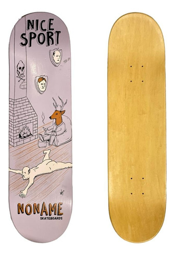 Tabla Skate No Name Guatambu Estampa Heattransfer Nice Sport