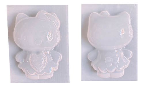 Molde Hello Kitty Grande 3d Para Yeso, Alcancía Sin Ranura