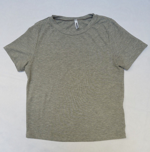 Remera Manga Corta Gris Talle S - Le Utthe 