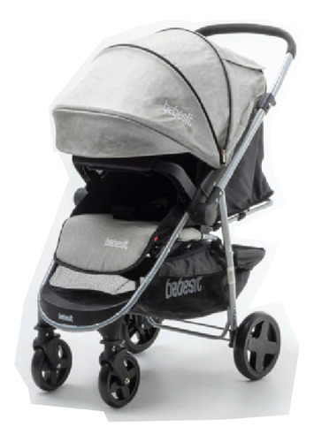 Coche De Paseo Bebesit 1390-e Gris Con Manillar Rebatible