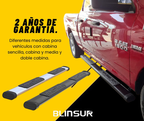 Estribos Bronx Ford Lobo F-150 2015 - 2021 Dob Cab Negro