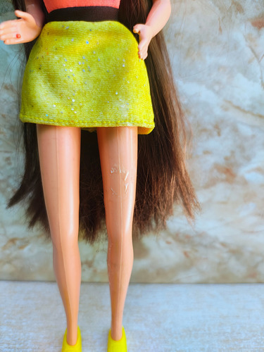 Barbie Glitter Hair Morocha Pelo Largo 90s (Usado)