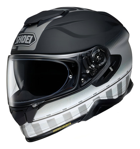 Capacete Moto Shoei Gt-air 2 Tesseract Tc-5 + Bone Fxm Cor Cinza-claro Desenho Preto fosco Tamanho do capacete 59/60 (L)