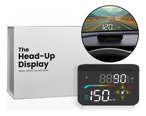comprar Hud Head Up Display Obd2 Painel Velocidade Digital Parabrisa