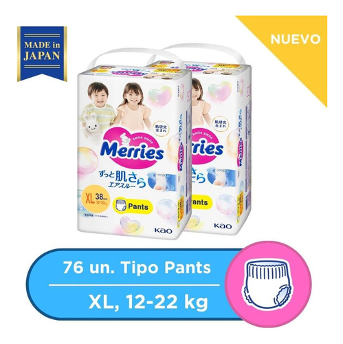 Merries Pants Super Jumbo Xl 38x2 Pcs (438091)