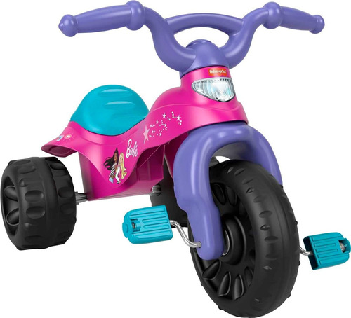 Triciclo Fisher Price Barbie Modelo Super Resistente Color Rosado