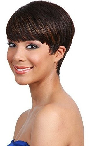 Bobbi Boss Mh1212 Cutie - Peluca De Pelo Humano, #1b/30 - Ne