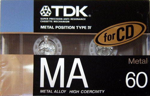 Cassettes Tdk Ma60. Japan. Metal. Nuevos.