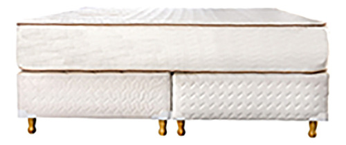 Colchón Y Sommier King Pillow Top! Somier Resorte Somier Color Beige