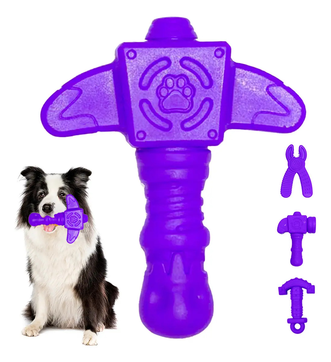 Brinquedo Mordedor Natural Nylon Para Cães Momovida Limpeza Dental Foice
