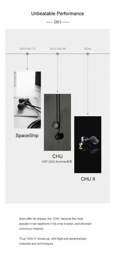 Fones De Ouvido Intra-auriculares Moondrop Chu Ii Hifi Fones
