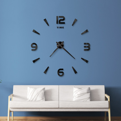 Reloj De Pared Grande Y Minimalista De 37 Pulgadas, Color Do