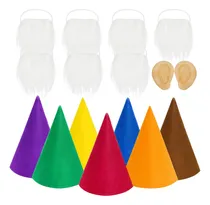 Comprar Set De Disfraz De Gnomo Fengek Con 7 Sombreros De Enano En F