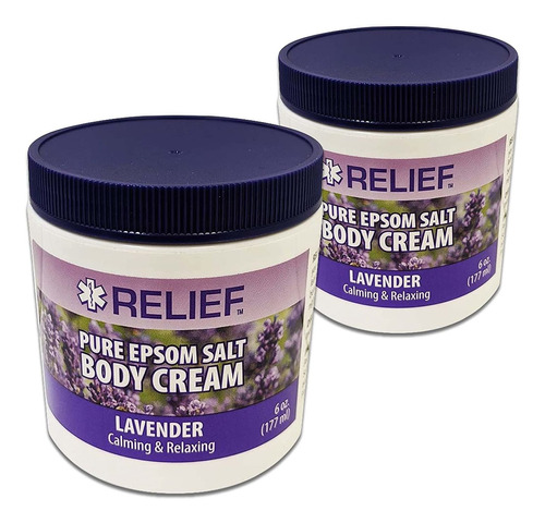 Relief Pure Epsom Sal Crema Corporal Calmante Y Relajante La