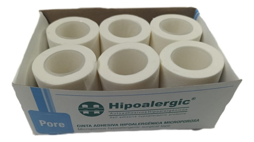 Cinta No Tejida Hipoalergic Pore 5cm X 9mt Color Blanco