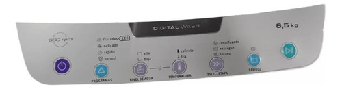 Serigrafia Panel Mando Lavarropa Electrolux Digital Wash