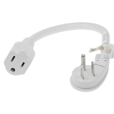 Sf Cable 1ft Ultra Low Profile Ángulo Nema 5-15p A 5-15r Con