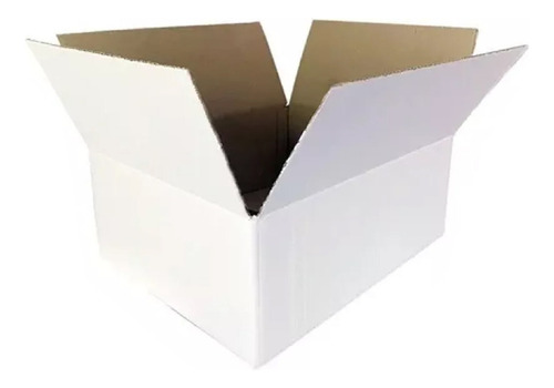 Caja Carton Embalaje Blanca 40x30x20 Reforzada 25 Unidades