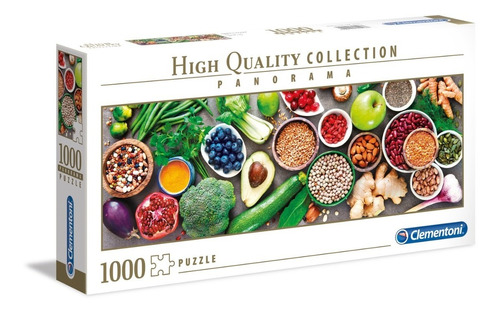 Puzzle 1000 Piezas Panorama Healthy Veggie Clementoni 39518