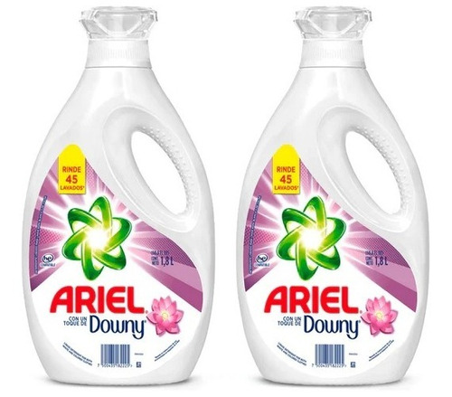 Detergente Liquido Ariel Con Un Toque De Downy 2 Botella
