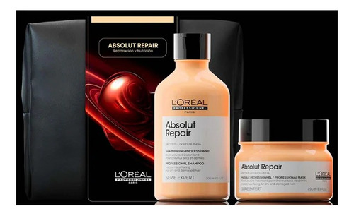 Pack Duo Absolut Repair Shampoo 300ml + Mascara 250ml Loreal