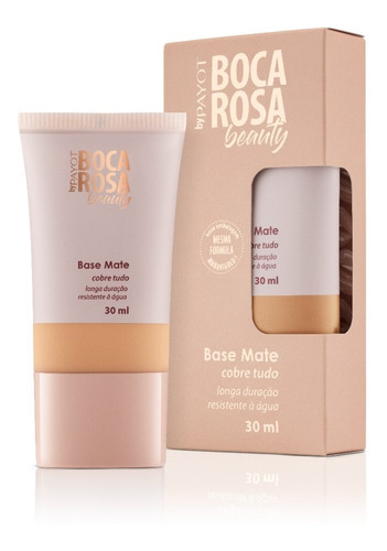 Base de maquiagem líquida Payot Boca Rosa Beauty Base Mate tom 6-juliana - 30mL