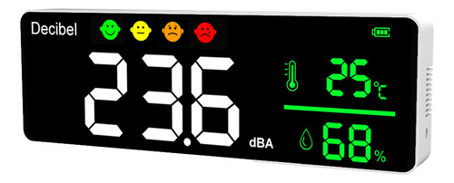 Higrotermógrafo De Medición De Ruido Digital Para Pared Inte