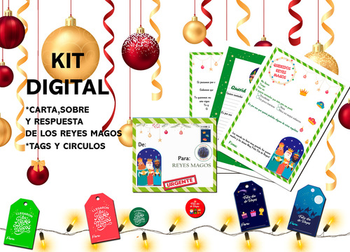 Kit Digital Imprimible Reyes Magos