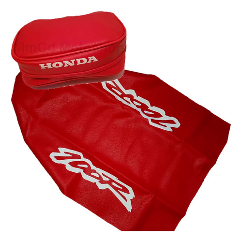 Tapizado Funda + Bolso Cartuchera Honda Xr100 Xr 100 95 Rojo