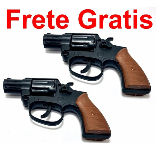 Kit Duas Armas Revolver Pistola Espoleta Bolinhas Replica 2