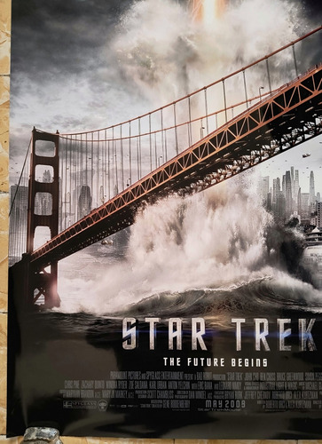 Póster Original Cine Star Trek 2009 (Usado)