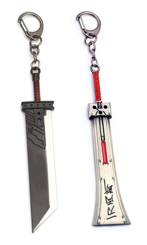 Final Fantasy 7 Ff7 Espada Llavero 2uds