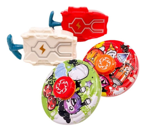 Beyblade Kit Com 2 Lançadores, 2 Discos E Arena De Combate!