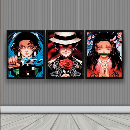 Cuadro 3d Lenticular Kimetsu No Yaiba Hermanos Y Muzan Gamer