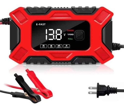 Cargador Batería Auto Moto Rápido Automático 12v 6a Digital