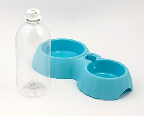 Plato Con Bebedero Para Gato O Perro Pequeño. Capacidad 1 L
