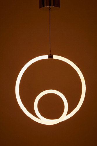Lámparas Decorativas Colgantes Modernas 18w Dekor Dl-2418 Estructura Cromo