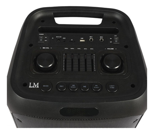 Bafle 2x 10 Pulgadas Con Karaoke Y Microfonos Lm-bs010