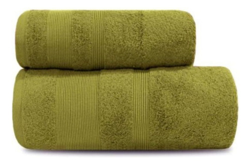  Arcoiris Detroit lisa con toallon de 150cm x 85cm - Unidad x 1 unidades  color verde musgo