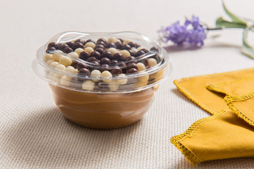 Contenedor Pet Para Postres Con Tapa Baja 70ml 6x7cm 30 Pz Transparente