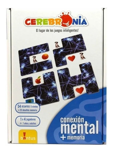 Imagen 1 de 5 de Juego Cerebromania Conexion Mental + Memoria  Bontus