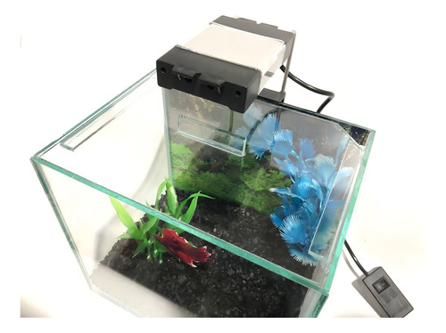 Luminária Led Aquário Eco Betta S10 Bra/azu/ver 10/20cm 127/220V