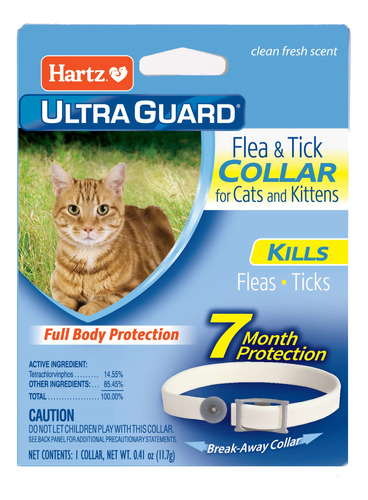 Hartz Ultraguard - Collar Para Pulgas Y Garrapatas Para Gato