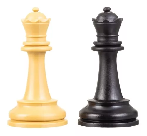 Jogo de xadrez profissional german staunton com dama extra