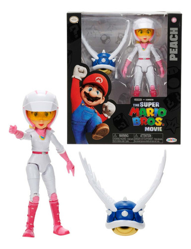 The Super Mario Bros Movie Figura Moto Peach De 5 Pulgadas